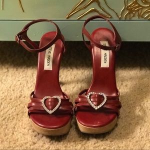 Red leather Steve Madden ❤️🍷